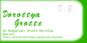 dorottya grotte business card